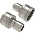 thumbnail image 3 of New Garden Hose Stainless Steel ¾” Quick Connect Fitting Plug & Coupler Set of 1, 3 of 6