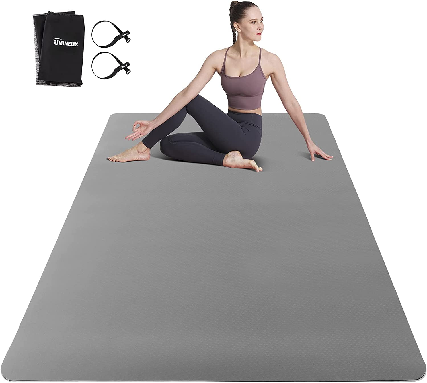Umineux Large Yoga Mat, 6' x 4' Extra Thick TPE photo 1