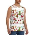 thumbnail image 2 of Uemuo Snowflakes Santa Claus Pattern Men's Sleeveless T-Shirt,Muscle Athletic Tank Top, Moisture-wicking Quick-dry Breathable Classic Tee Top for Gym Run Outdoor Sports-X-Large, 2 of 8