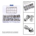 thumbnail image 4 of 140pcs Vis à Tête Hexagonale 304 Kit d'Assortiment de Vis à Tête Hexagonale en Acier Inoxydable pour les Appareils Électroménagers de Machines-Outils, 4 of 8