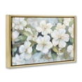 thumbnail image 2 of Stupell Industries Traditional Painted White Flowers in Leaves Gold Floating Frame Canvas Art, 31 x 21, by Petals Prints Design, 2 of 8