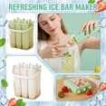 thumbnail image 2 of Long Strip Freezing Mold for Freezer, Household Food Grade Silicone Chilling Box and Water Bottle Chilling Tube Maker, Reusable Cold Drink Making Mold with Lids Storage, 2 of 6