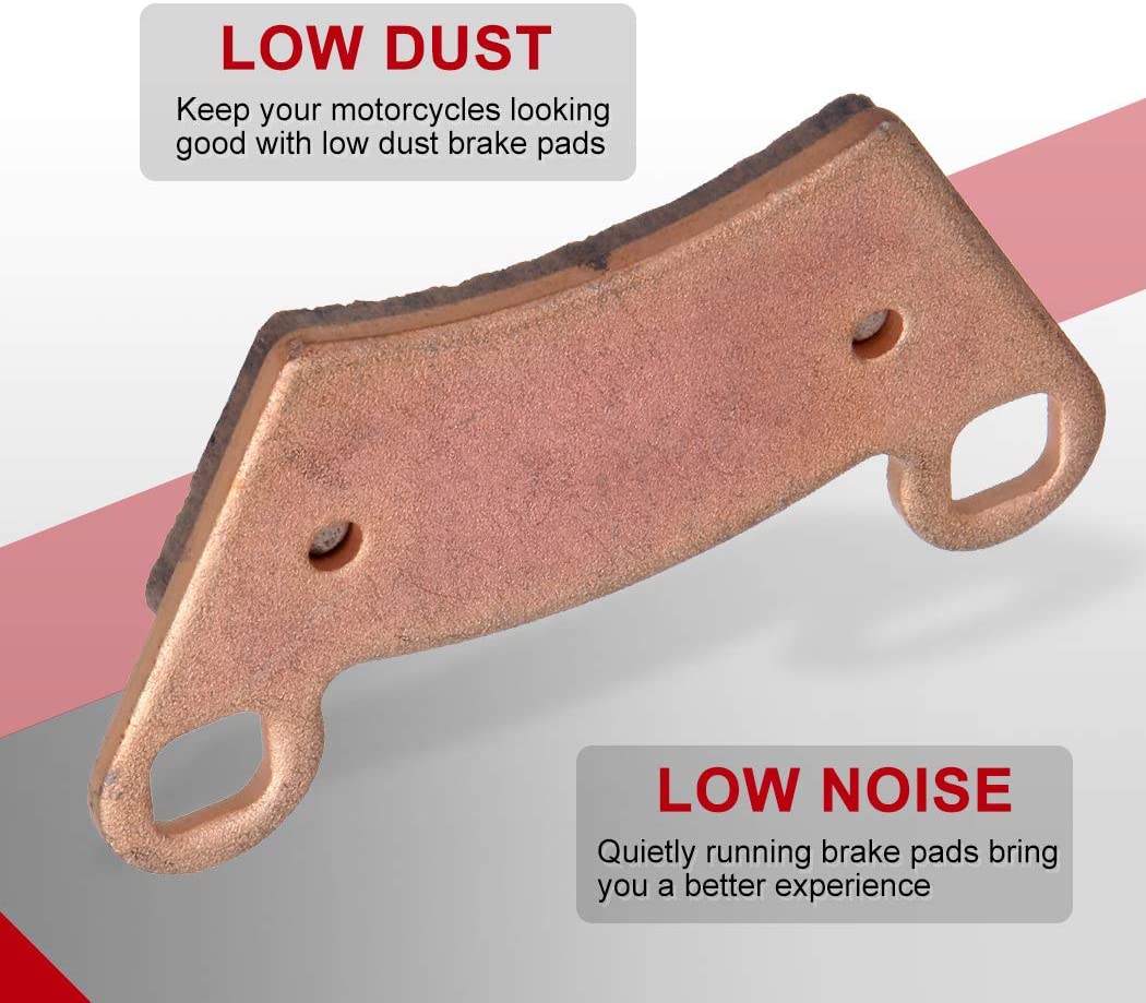 Foreverun Motor Sintered Brake Pad Set For Polaris RZR-4 XP 900 (2012-2014) - Front & Rear, 4 Pads