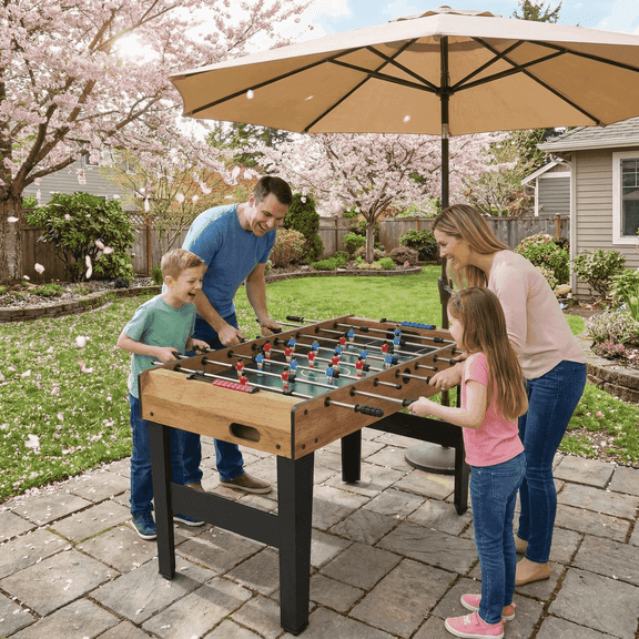 Naipo 48 in Foosball Table Competition Sized Game Table for Home Game Room Adult Juniors Size with 3 Balls