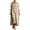 Khaki, variant on Wsysadlol Summer Dresses for Women Casual Plaid Print Button Up Shirt Dress Lightweight Breathable Half Sleeve Loose Long Tunic Plus Size Beach Cover Up And Loungewear