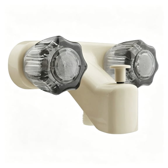 HIBIBUD Tub&Shower Diverter Faucet-Bisque Parchment-Outdoor Shower Faucet-Stand Alone Tub Faucet