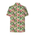 thumbnail image 7 of Cavosen Summer Tops for Women Button down Plus Size Collared Hawaiian Tropical Print Shirts Short Sleeve Pullover Vacation Blouse Casual Dressy Resort Beach Tees Going out 5XL, 7 of 7