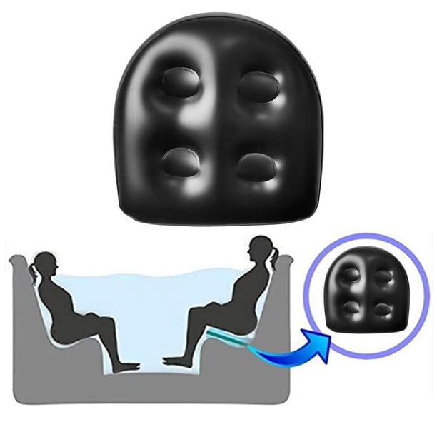 Cojín inflable antihemorroides para bañera, 2 uds., almohadilla para asiento inflable (negro) Tmvgtek Deportes acuáticos