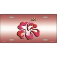 thumbnail image 1 of Hibiscus Flower Metal License Plate, 1 of 1