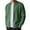 Green, variant on Men's Full Zipper Cardigan Casual Stand Collar Cardigan Sweater Ribbed Knit Long Sleeve Sweater Light Green S