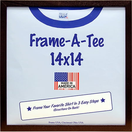 Frame USA F29308 T Shirt Frame - Walnut (14x14)