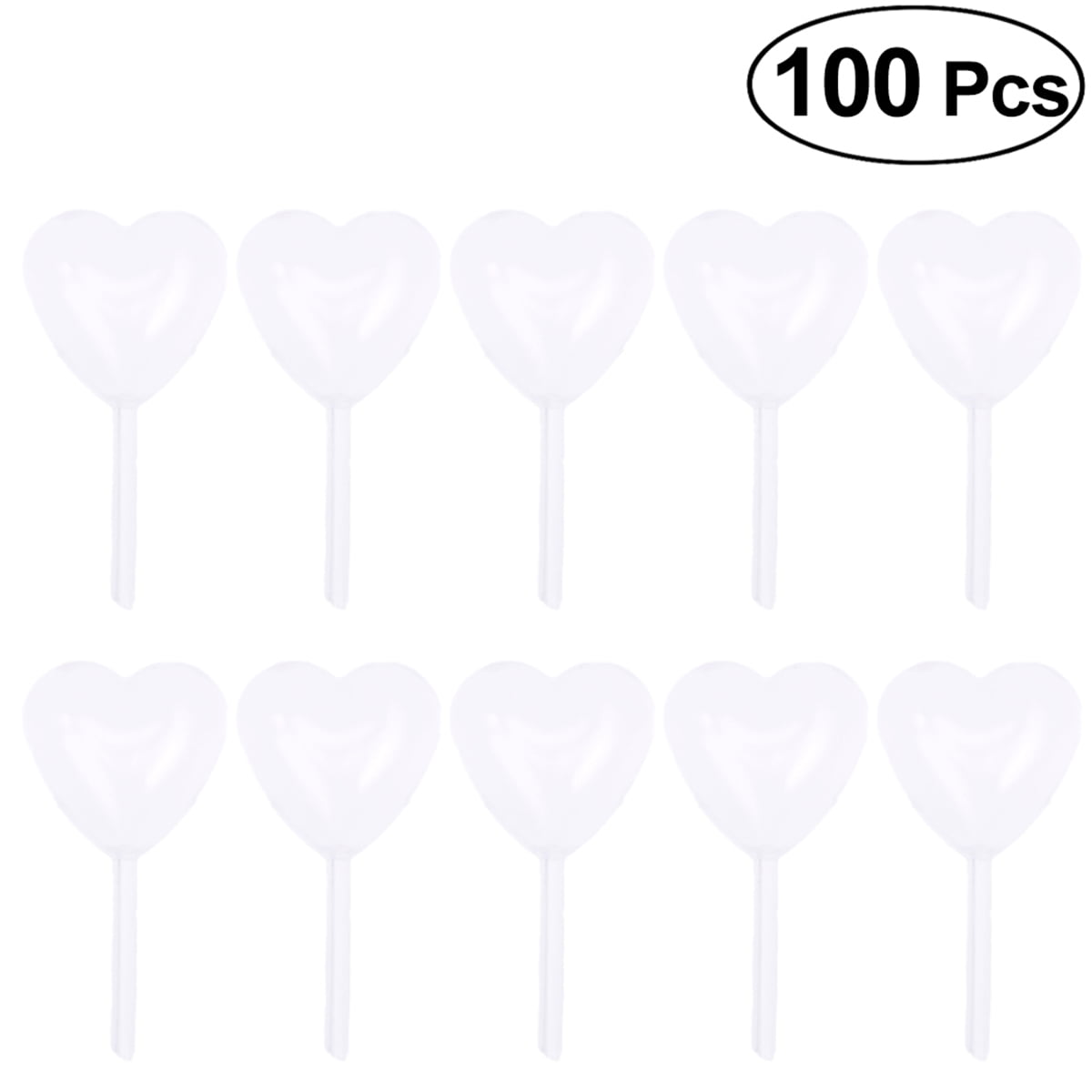 Garispace 50pcs 4ml Heart shape Disposable for Strawberry Cupcakes Chocolate