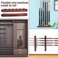 thumbnail image 5 of Pool Cue Rack Wooden Pool Cue Holder Wall Mounted Snooker Cue Rack Wine Red, 5 of 5