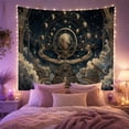 thumbnail image 2 of Fantastical Dominated by With Armillary Sphere Orrery Situated, Mystical Fantasy for Space Lovers, Galaxy Room Decor, Graduation Gift, Tapestry Wall Hanging for Bedroom and Dorm, 2 of 7