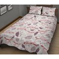 thumbnail image 2 of Juego de cama edredón con estampado de hojas de perezoso, 2 of 5