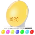 thumbnail image 2 of Wake Up Light Sunrise Despertador para niños, personas que duermen mucho, dormitorio, con simulación de amanecer, ayuda para dormir, alarmas duales, radio FM, repetición, luz nocturna, luz diurna, 7 c, 2 of 5