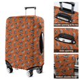thumbnail image 5 of Orange Dinosaurs Skeletons Pattern Luggage Cover Fashion Suitcase Cover Baggage Covers Fit 25-28 Inch Luggage (Go Travel), 5 of 5