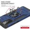 thumbnail image 5 of NIFFPD Galaxy A72 Case, Samsung A72 Case Ring Kickstand Hard PC Soft TPU Phone Cover for Samsung Galaxy A72 5G Blue, 5 of 7