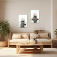 thumbnail image 4 of ZHONGYUTONG Zen Canvas Wall Art Lotus Flower Stones Pictures Spa Water Painting Prints Bathroom Decor for Spiritual Meditation Room Yoga Office (12.00" x 18.00"), 4 of 6