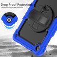 thumbnail image 7 of For Lenovo Tab TB-311XU/K10C TB-311FU Case 10.1 inch, 360 Rotating Shockproof Cover with Stand, Screen Protector, Shoulder Strap, Blue, 7 of 7