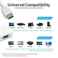 thumbnail image 2 of HDMI to VGA, Gold-Plated HDMI to VGA Adapter Cable(Male to Female) with Computer, Desktop, PC, Monitor, Projector, HDTV, Chromebook, Raspberry Pi, Roku and More(White), VGA HDMI, 2 of 10
