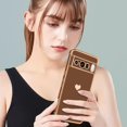 thumbnail image 5 of Compatible with Google Pixel 8 Pro 5G Case for Women Girl, Plating Edge Cute Love Heart Soft TPU Bumper with 4 Corners Shockproof Protection Phone Case Cover for Pixel 8 Pro 5G(Brown), 5 of 12