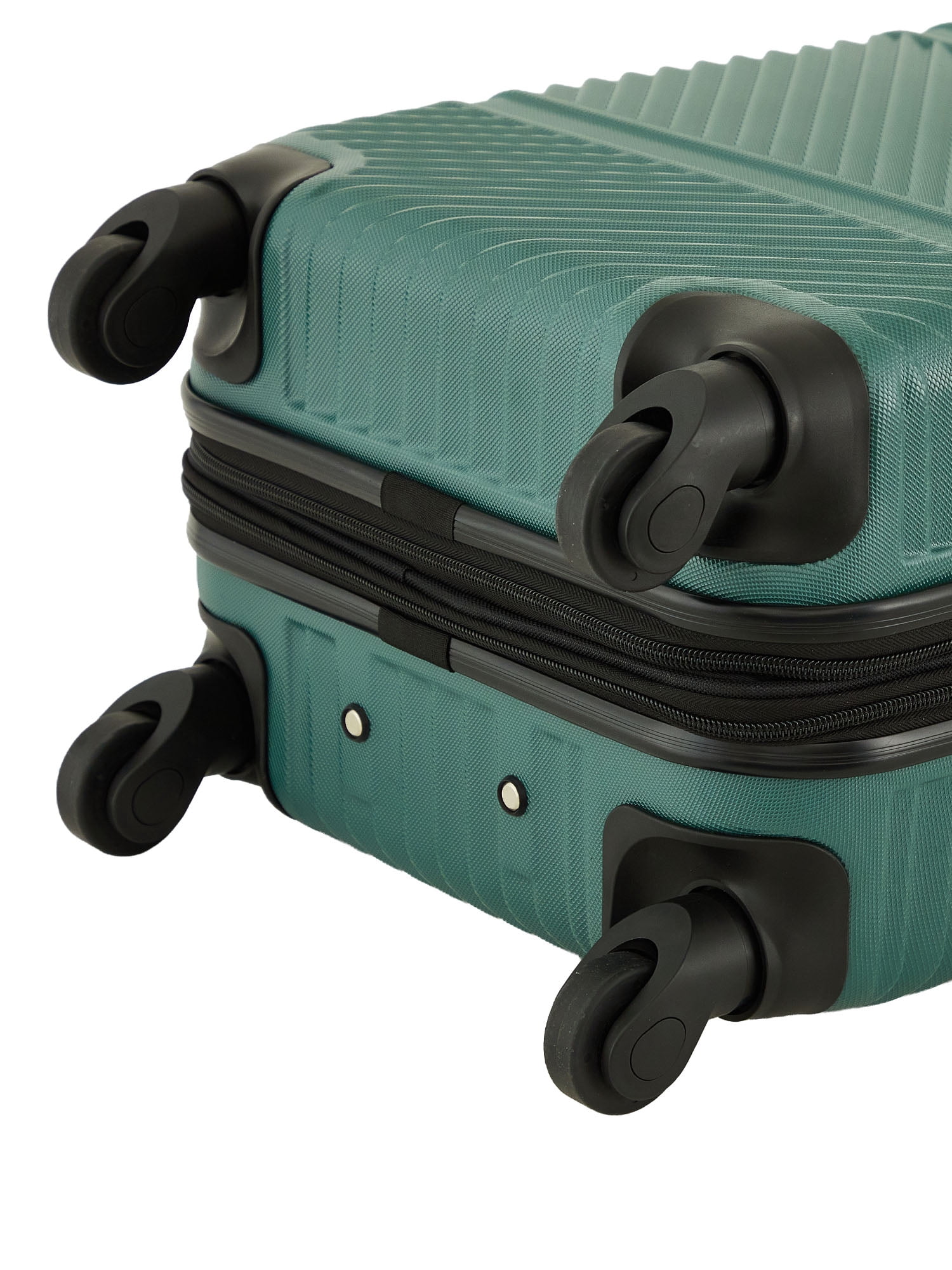 Wrangler 20-inch Expandable Hardside Carry-on Spinner Luggage, Hunter Green