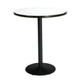 thumbnail image 2 of KFI Studios Mode 2.5' Round Bistro Table, Walnut, Black Base, 2 of 5