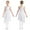 White, variant on iixpin Kids Girls Modern Lyrical Dance Dress Shiny Latin Jazz Ballet Dance Performance Lyrical Outfit Dusty Pink 8