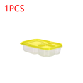 thumbnail image 1 of 1-4pcs PP Microwave Lunch Box Reusable Dinnerware Food Storage Container School Office Portable Bento Box Lunch Case Yellow 1PC, 1 of 6