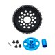 thumbnail image 5 of Juego de engranajes de alta velocidad RC, piezas de actualización de engranajes de metal RC para vehículo TT02, camión 1/10 Juego de aluminio 68T, 5 of 9