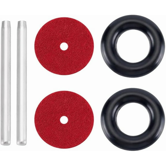 1 Set Sewing Machine Spool Pins Bobbin Winder Tire Red Spool Pin Felt Pad for Sewing Machine Home Sewing Machine Spool Adapter Treadle Sewing Machine Parts for DIY Sewing Crafts