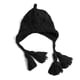 thumbnail image 3 of Gorro tejido a mano con borlas, cómodo, resistente al viento, cálido, gorro con orejeras de punto para invierno, para otoño e invierno, negro M (56-58cm/22-22,8 pulgadas), 3 of 12