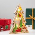 thumbnail image 1 of 1pcs Wooden Christmas Table Lamp For Christmas, Christmas Decorations Wooden Lighted Christmas Tree Decoration Led Christmas Tree Mall Window Decorati, 1 of 4