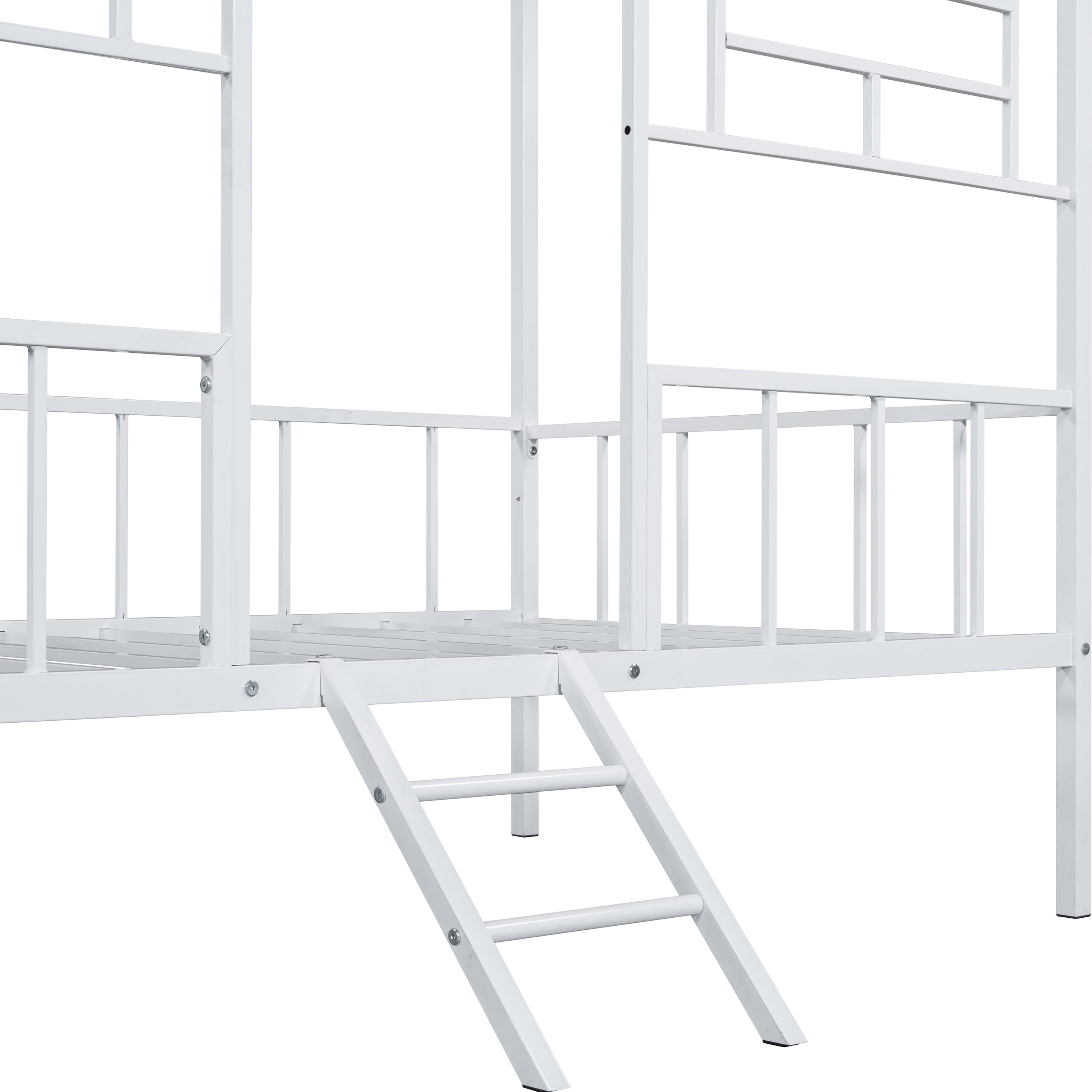 Furniture of America Trusten Kids House Design White Twin Loft Bed