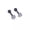 black 4mm, variant on Stainless Steel Stud Earring Star Shape Zircon Cartilage Tragus Ear Jewelry Gift-golden 4mm-2pcs