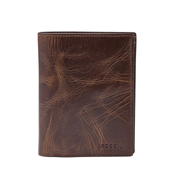 Fossil Men's Leather RFID Blocking International Combi Wallet