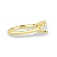 thumbnail image 4 of ESTE ORIGIN 2.00Ct Round Cut Moissanite 4-Claw Basket Trilogy Engagement Ring – Pear Side Stones in 10K Yellow Gold for Women, 4 of 7