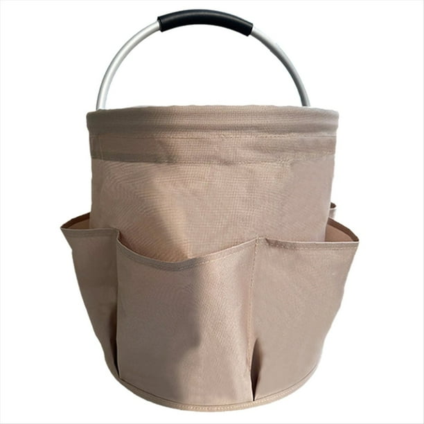 Cesta de Almacenamiento para Acampar Al Aire Libre, Cesta de Picnic Portátil, Cesta Plegable para Herramientas de Jardín con Asa, Bolsa de Almacenamiento Grande, e