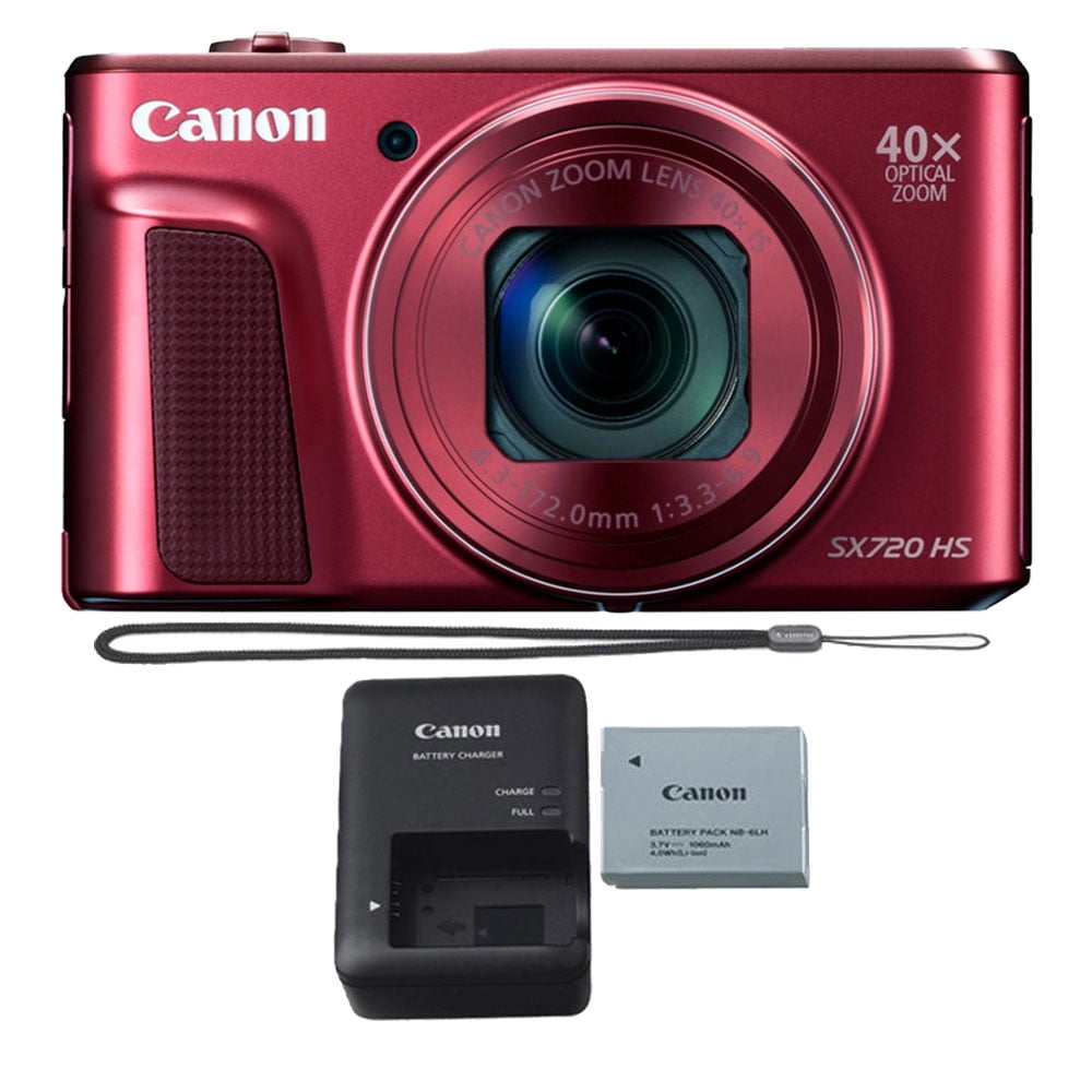 Canon PowerShot SX720 HS 20.3MP 40X Zoom Built-In Wifi / NFC Full HD 1080p  Point and Shoot Digital Camera Red