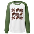 thumbnail image 3 of TINZ Chandail à Capuchon Décontracté et Épais à Imprimé Rouge pour Femmes Sweat à Capuche Floral Sans Capuche Couleur Courte, 3 of 3