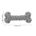 thumbnail image 2 of Unique Bargains Puppy Teethings Chewer Bone Shape Dog Chew Rope Durable Braided Cotton Teeth Cleaning Rope Gray, 2 of 7