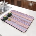 thumbnail image 3 of Washable Rubber Boho Floral Patchwork Dish Drying Mats for Kitchen Counter Home Large Coffee Bar Pad Accessories and Decor for Utensils Stemware 23.5''x15.5'', 3 of 7
