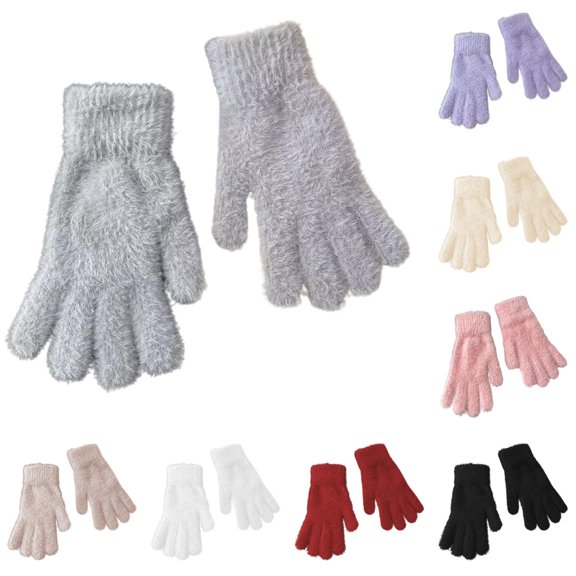 Daznico Winter Gloves, Thermal Knitted Touchscreen Winter Riding Mittens for Outdoor Sports Cycling Running Hiking Cold Weather