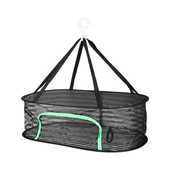 Unique Bargains 1 Pc Single Layer Drying Basket 1521.63oz 23.62"x15.75"x7.87" Black