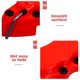 thumbnail image 3 of WASHWEPE 1Par Protector De Caliper Para De Disco En ABS Color Rojo Para Auto, 3 of 8