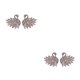 thumbnail image 3 of Guardurnaity 1 par de pendientes de cristal, pendientes delicados, joyería para , regalos para novias, fiesta de compromiso, boda, diario 1 uno 2Conjunto, 3 of 6