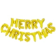 thumbnail image 1 of B Shiny Metallic Christmas Balloons 14 Piece Letter Set Expands To 9.4 X 13.4 Inches For Home Or Outdoor Use, 1 of 1