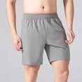 thumbnail image 2 of ibiyuan Mens Sweat Shorts Chino Cotton Shorts Men Shorts Stretch Elastic Waist Drawstring Mens Athletic Shorts Baggy Straight-Fit Boxer Shorts for Men Summer Beach Shorts, 2 of 4