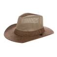 thumbnail image 4 of Gtoiithly Stylish Sun Hats for Women and Men Wide Brim Strap Design UPF50+ Breathable Beach Cap for Outdoor Adventures L1-Coffee, 4 of 4